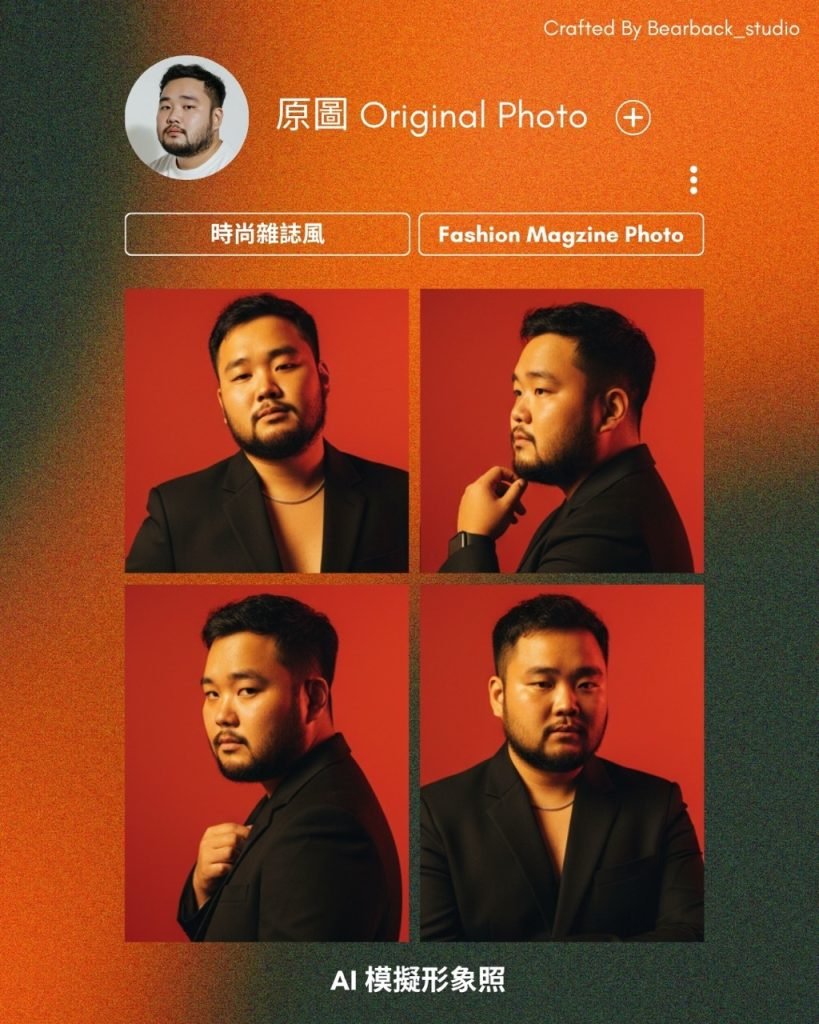 男性線上形象照